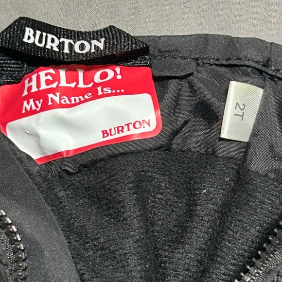 Burton Mini Mitt Ski Snowboard Gloves Black Kids Size 2T - Picture 4 of 9